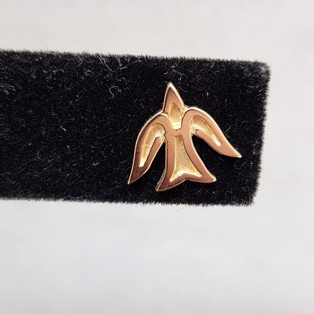 James Avery Retired 14k Gold Dove Detailed Post Backs Are Avery 925  With Box - Picture 8 of 16